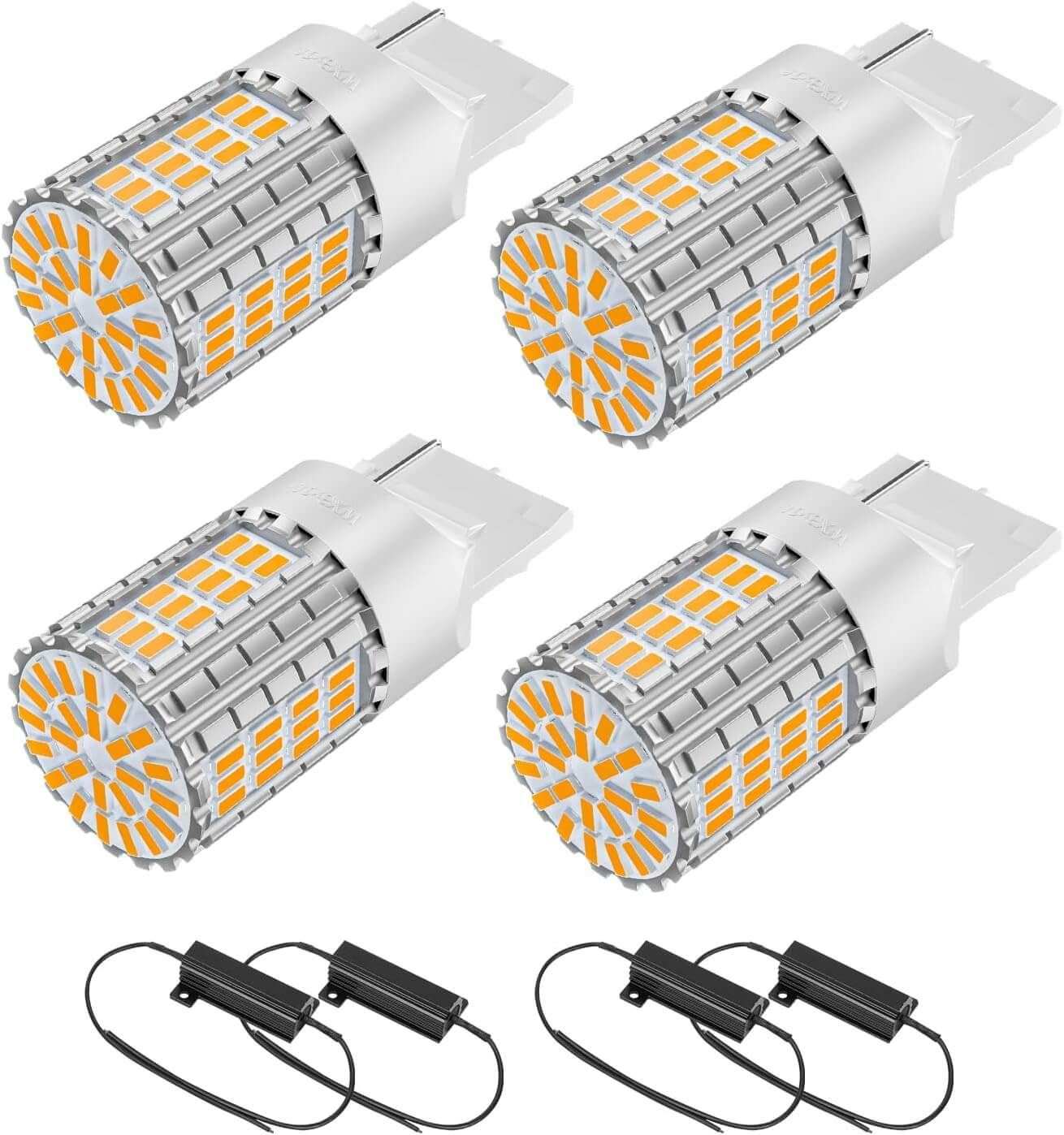 T20 ピンチ部違い LED ウインカー ハイフラ防止 アンバー ステルス 7車用 無極性 (4個入り) | 汽车照明系统 | BORDAN, T20 LED ウインカー | BORDAN