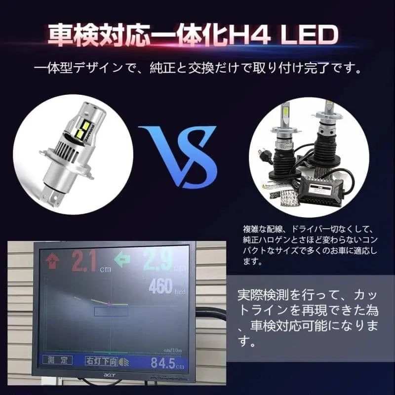 H4 LED ヘッドライト 6000K 爆光  車検対応 バイク専用 バルブ - bordan - H4 LED ヘッドライト 6000K 爆光  車検対応 バイク専用 バルブ - bordan - #tag1# 