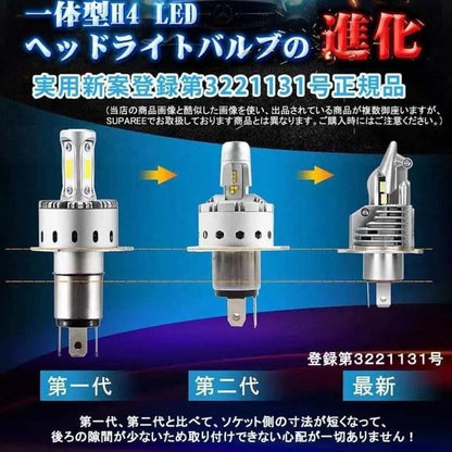 SUPAREE 一体型 H4 バイクledヘッドライト H4 Hi/Lo ledバルブ 車検対応 6500K 27W ホワイト ライトバルブ 1個入 - bordan - SUPAREE 一体型 H4 バイクledヘッドライト H4 Hi/Lo ledバルブ 車検対応 6500K 27W ホワイト ライトバルブ 1個入 - bordan - #tag1# 