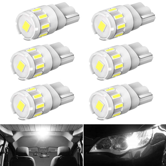 T10 LEDポジションランプ 爆光 ホワイト キャンセラー内蔵 短絡防止 車検対応 無極性  6個入り | 汽车照明系统 | ポジションランプ, ルームランプ | bordan