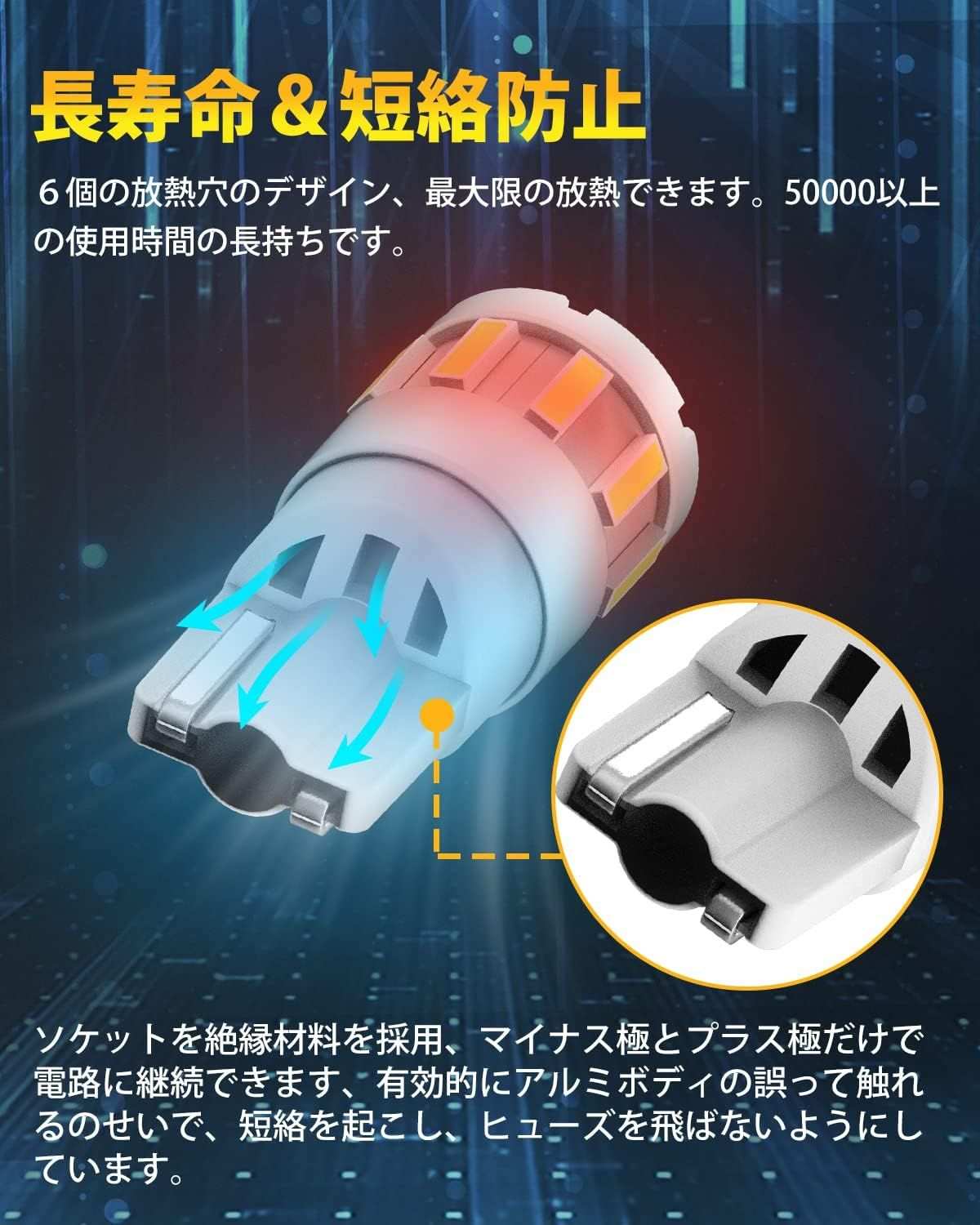 T10 LEDポジション 爆光 6000k ホワイト キャンセラー内蔵 車検対応 無極性T10*4個 - bordan - T10 LEDポジション 爆光 6000k ホワイト キャンセラー内蔵 車検対応 無極性T10*4個 - bordan - #tag1# 