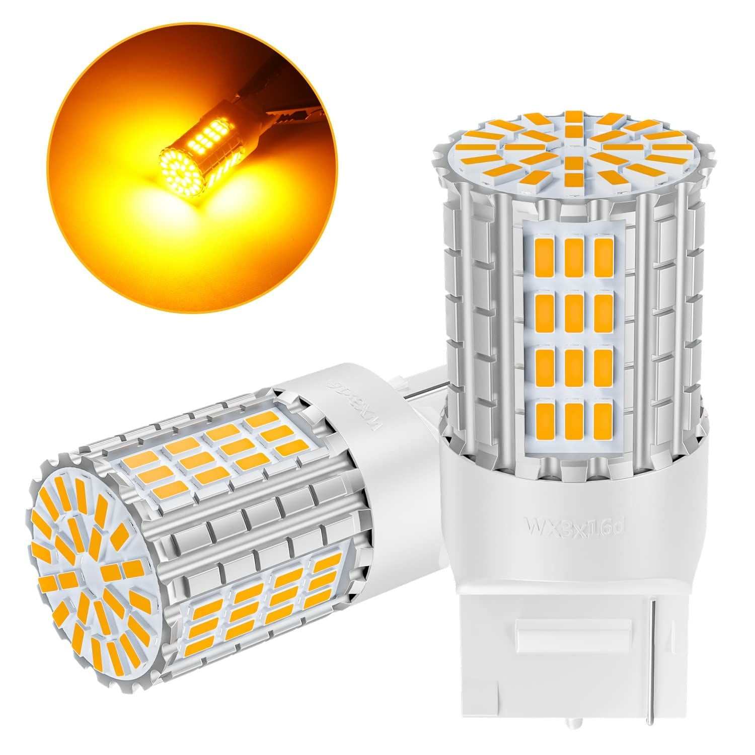 T20 ピンチ部違い LED ウインカー ハイフラ防止 アンバー ステルス 7車用 無極性 (2個入り) - bordan - T20 ピンチ部違い LED ウインカー ハイフラ防止 アンバー ステルス 7車用 無極性 (2個入り) - bordan - #tag1# 
