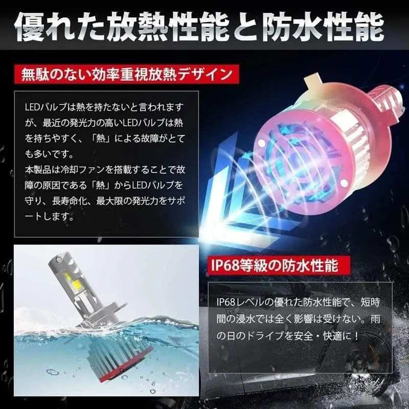 h4ヘッドライト HI/LO切替  6500K ハイパワー LEDバルブ - bordan - h4ヘッドライト HI/LO切替  6500K ハイパワー LEDバルブ - bordan - #tag1# 