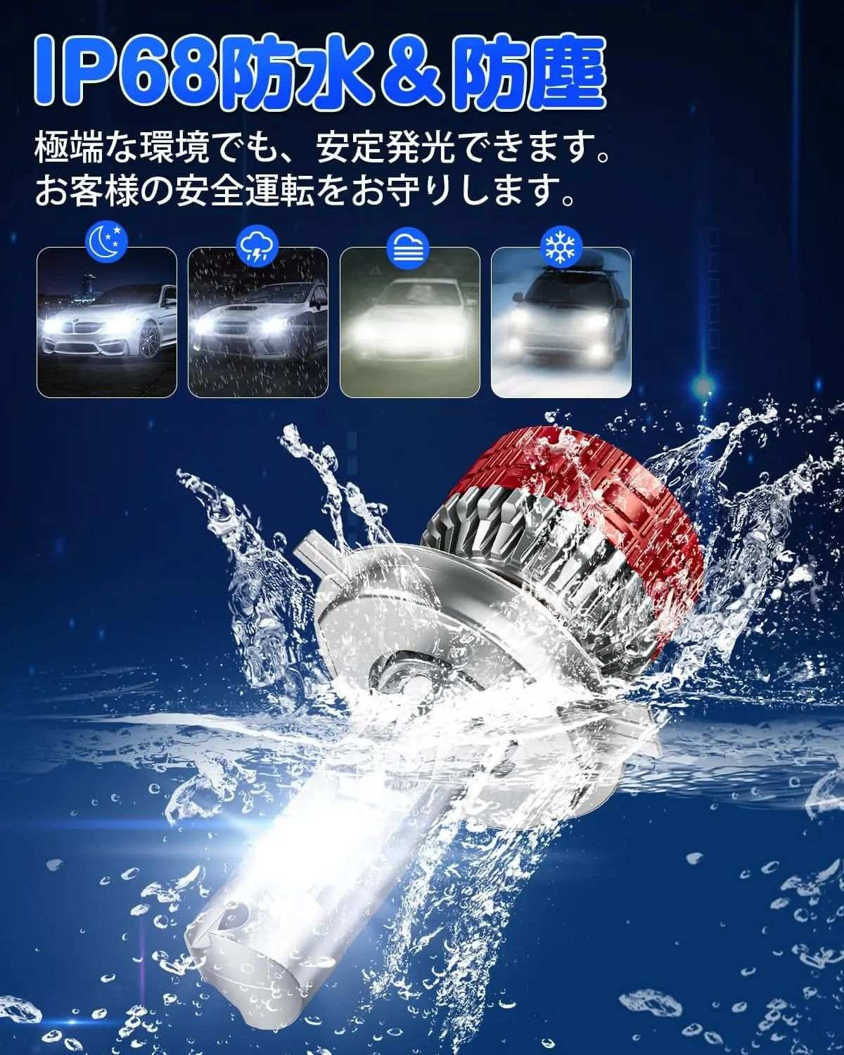 h4 led ヘッドライト 爆光 車検対応 hi/lo 84000cd 45W*2 - bordan - h4 led ヘッドライト 爆光 車検対応 hi/lo 84000cd 45W*2 - bordan - #tag1# 