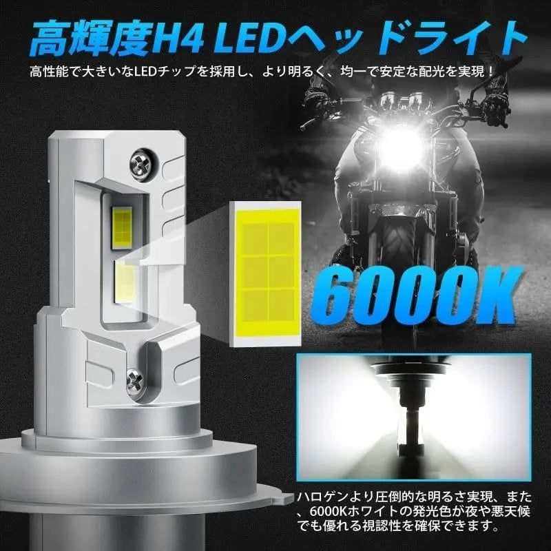 バイク led ヘッド ライト h4 おすすめ  光軸調整済み  6500K  1個入り - bordan - バイク led ヘッド ライト h4 おすすめ  光軸調整済み  6500K  1個入り - bordan - #tag1# 