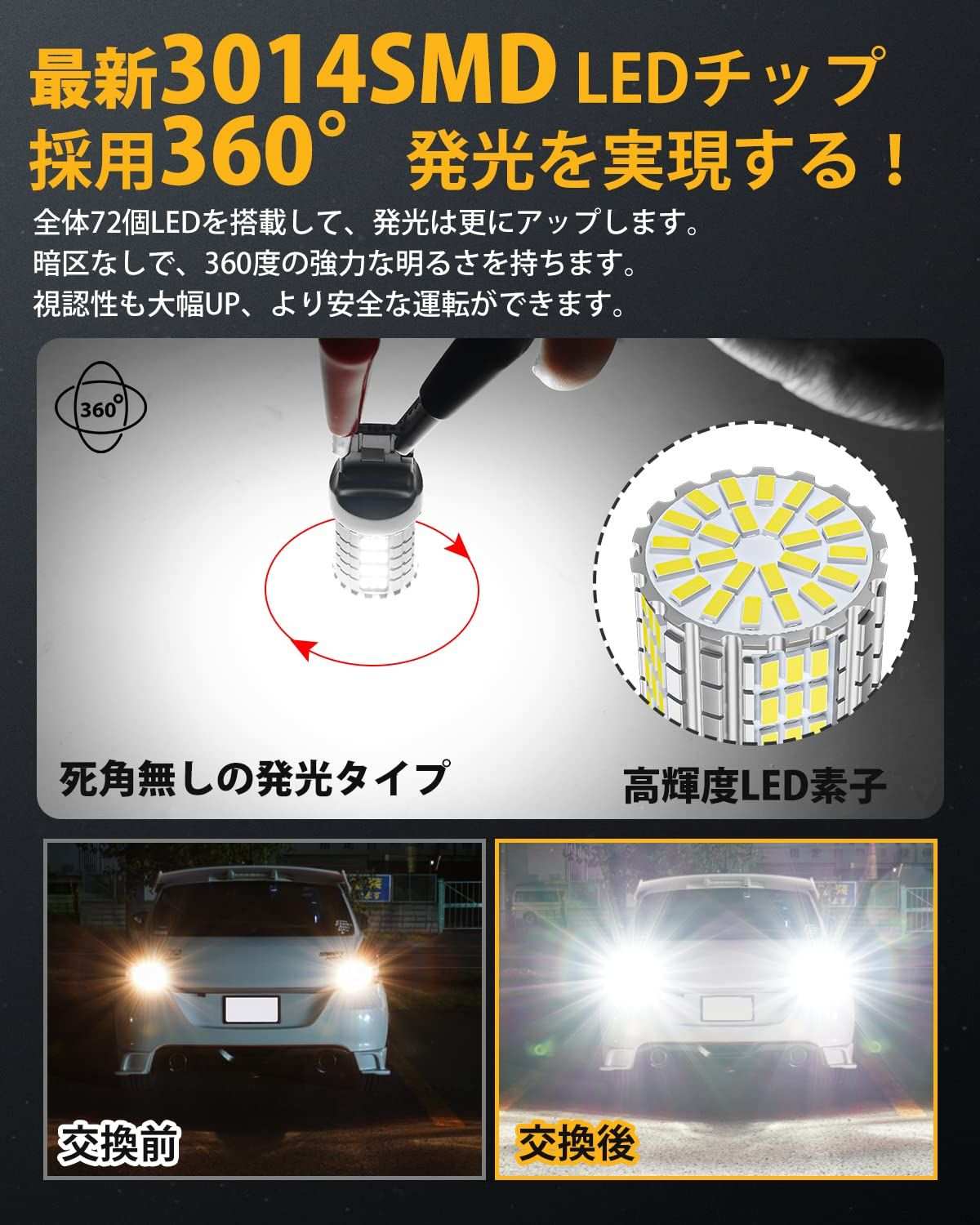 s25 led バックランプ ホワイト 明るい   車検対応シングル球 - bordan - s25 led バックランプ ホワイト 明るい   車検対応シングル球 - bordan - #tag1# 